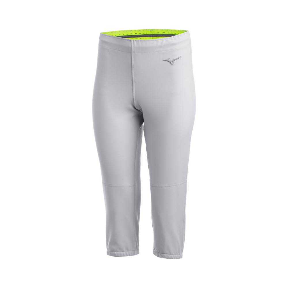 Mizuno Women's Stretch Softball - Unbelted Pants Grey (350629-VAG)